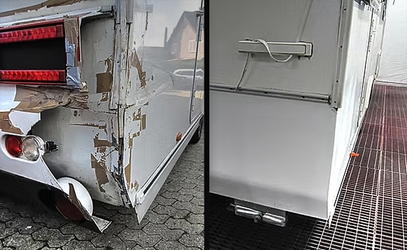 Wohnwagen fachgerecht repariert  unterwegs wie gewohnt